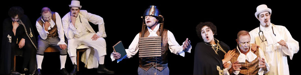 Dottore, Abbate and Tailor from Arlecchino