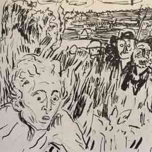 Edvard Munch production drawings 