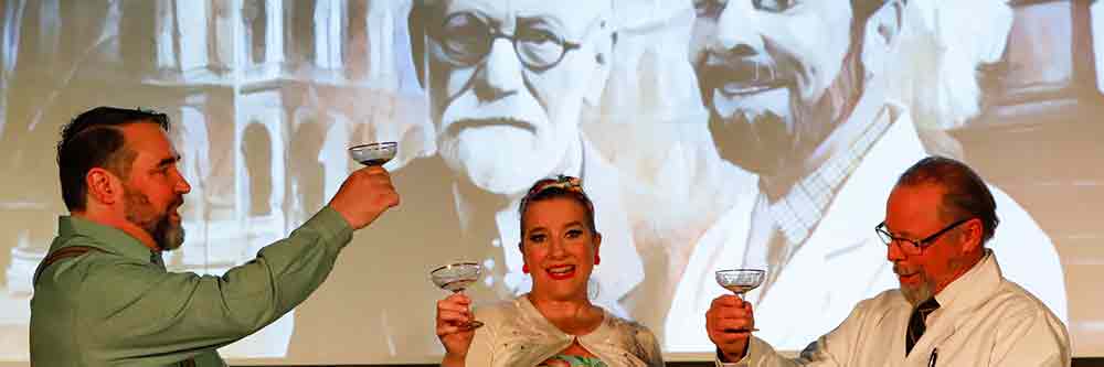 Toasting true love and Dr Freud.